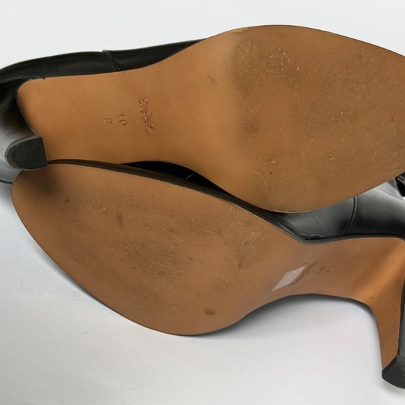 Black Coach leather Jemma booties boots size 10 - Picture 9 of 11